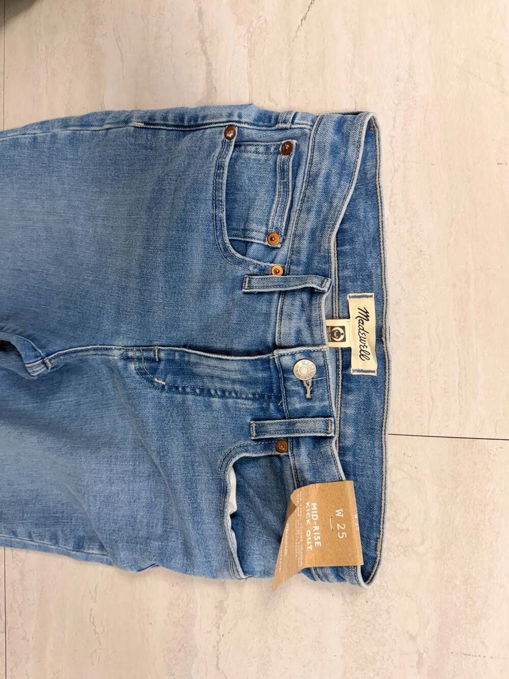 Madewell Mid-Rise Kick Out Jeans size 25 - Picture 1 of 4